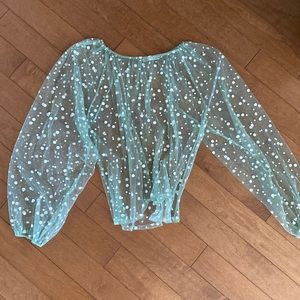 Tulle zara top